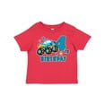 thumbnail image 1 of Inktastic 4th Birthday Monster Truck Boys Toddler T-Shirt, 1 of 5