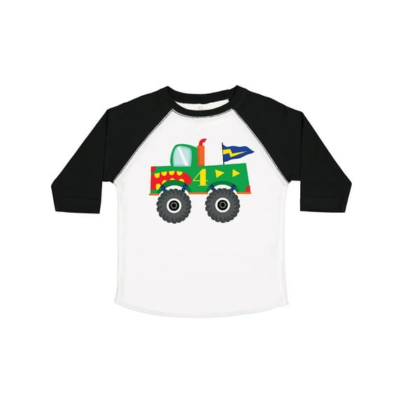 Inktastic 4th Birthday Truck Boys Toddler T-Shirt