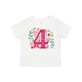 thumbnail image 1 of Inktastic 4th Birthday Party Photo Number 4 Girls Toddler T-Shirt, 1 of 5
