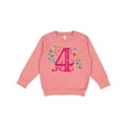 thumbnail image 1 of Inktastic 4th Birthday Party Photo Number 4 Toddler Sweatshirt, 1 of 4