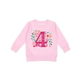 thumbnail image 1 of Inktastic 4th Birthday Party Photo Number 4 Toddler Sweatshirt, 1 of 4