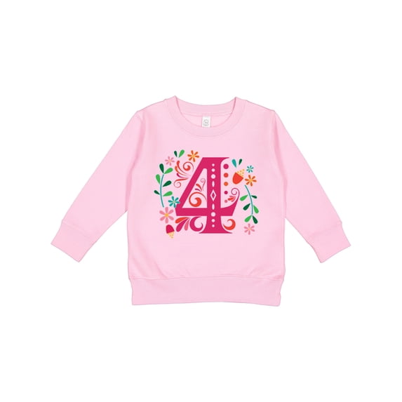 Inktastic 4th Birthday Party Photo Number 4 Toddler Sweatshirt