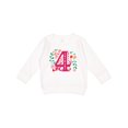 thumbnail image 1 of Inktastic 4th Birthday Party Photo Number 4 Toddler Sweatshirt, 1 of 4