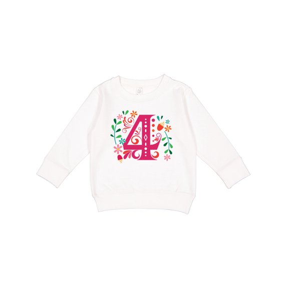 Inktastic 4th Birthday Party Photo Number 4 Toddler Sweatshirt