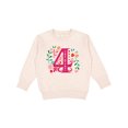 thumbnail image 1 of Inktastic 4th Birthday Party Photo Number 4 Toddler Sweatshirt, 1 of 4
