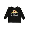thumbnail image 1 of Inktastic 4th Birthday Princess Girls Crown Girls Long Sleeve Toddler T-Shirt, 1 of 5