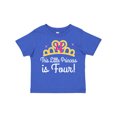 thumbnail image 1 of Inktastic 4th Birthday Princess Girls Crown Girls Toddler T-Shirt, 1 of 5