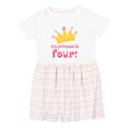 thumbnail image 1 of Inktastic 4th Birthday Princess is Four Girls Toddler Dress, 1 of 5