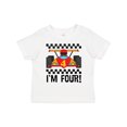 thumbnail image 1 of Inktastic 4th Birthday Racing Car 4 Year Old Boys Toddler T-Shirt, 1 of 5