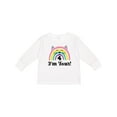 thumbnail image 1 of Inktastic 4th Birthday Rainbow 4 Year Old Girl Girls Long Sleeve Toddler T-Shirt, 1 of 5