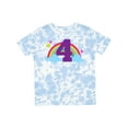 thumbnail image 1 of Inktastic 4th Birthday Rainbow Girls Toddler T-Shirt, 1 of 5