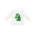 thumbnail image 1 of Inktastic 4th Birthday Robot Boys Robotics Boys Long Sleeve Toddler T-Shirt, 1 of 5