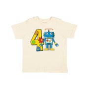 Inktastic 4th Birthday Robot Boys or Girls Toddler T-Shirt