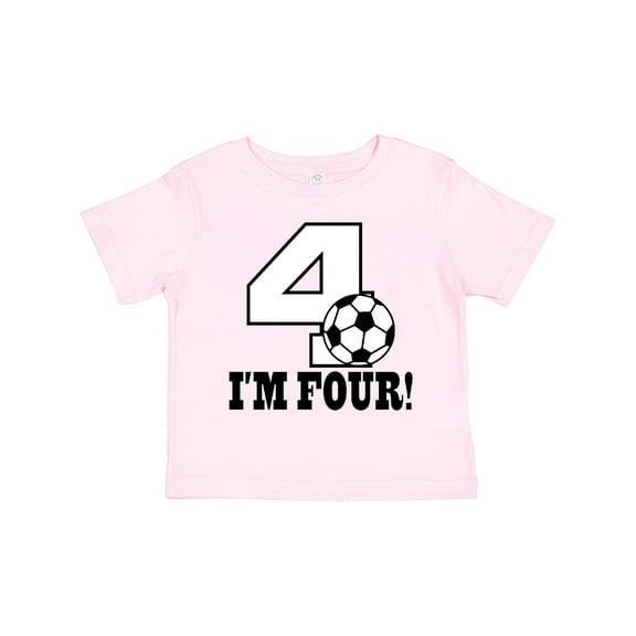 Inktastic 4th Birthday Soccer 4 Year Old Boys or Girls Toddler T-Shirt