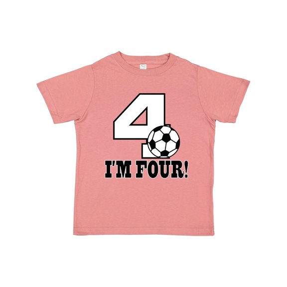 Inktastic 4th Birthday Soccer 4 Year Old Boys or Girls Toddler T-Shirt