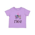 thumbnail image 1 of Inktastic 4th Birthday Unicorn Party 4 Year Old Girl Girls Toddler T-Shirt, 1 of 5