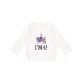 thumbnail image 1 of Inktastic 4th Birthday Unicorn Party 4 Year Old Girl Toddler Sweatshirt, 1 of 4