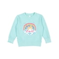 thumbnail image 1 of Inktastic 4th Birthday Unicorn Rainbow Cute Girls Toddler Sweatshirt, 1 of 4