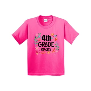 Inktastic 4th Grade Rocks Back to School Youth T-Shirt