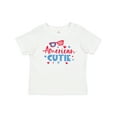 thumbnail image 1 of Inktastic 4th of July American Cutie Red and Blue Stars and Hearts Boys or Girls Baby T-Shirt, 1 of 5