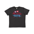 thumbnail image 1 of Inktastic 4th of July American Cutie Red and Blue Stars and Hearts Youth T-Shirt, 1 of 5