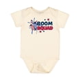 thumbnail image 1 of Inktastic 4th of July Boom Squad Blue and Red Fireworks Boys or Girls Baby Bodysuit, 1 of 5