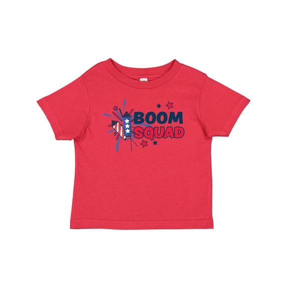 Inktastic 4th of July Boom Squad Blue and Red Fireworks Boys or Girls Baby T-Shirt