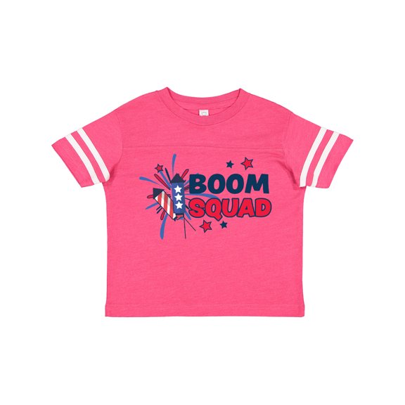 Inktastic 4th of July Boom Squad Blue and Red Fireworks Boys or Girls Toddler T-Shirt
