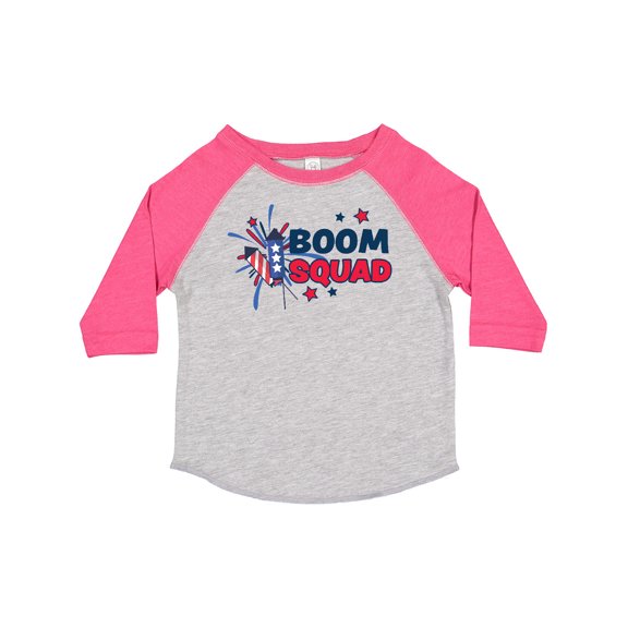 Inktastic 4th of July Boom Squad Blue and Red Fireworks Boys or Girls Toddler T-Shirt