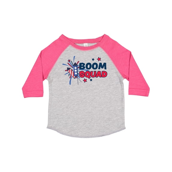 Inktastic 4th of July Boom Squad Blue and Red Fireworks Boys or Girls Toddler T-Shirt