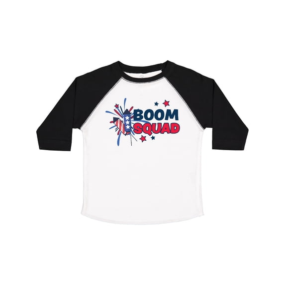 Inktastic 4th of July Boom Squad Blue and Red Fireworks Boys or Girls Toddler T-Shirt