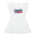 thumbnail image 1 of Inktastic 4th of July Boom Squad Blue and Red Fireworks Girls Baby Dress, 1 of 5