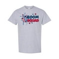 thumbnail image 1 of Inktastic 4th of July Boom Squad Blue and Red Fireworks T-Shirt, 1 of 5