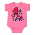 thumbnail image 1 of Inktastic 4th of July Cutie with Stars Boys or Girls Baby Bodysuit, 1 of 5