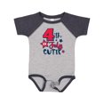 thumbnail image 1 of Inktastic 4th of July Cutie with Stars Boys or Girls Baby Bodysuit, 1 of 5