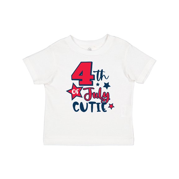 Inktastic 4th of July Cutie with Stars Boys or Girls Baby T-Shirt