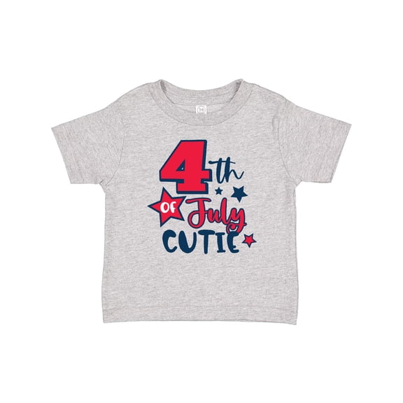Inktastic 4th of July Cutie with Stars Boys or Girls Baby T-Shirt