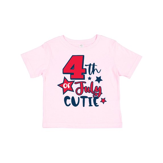 Inktastic 4th of July Cutie with Stars Boys or Girls Toddler T-Shirt