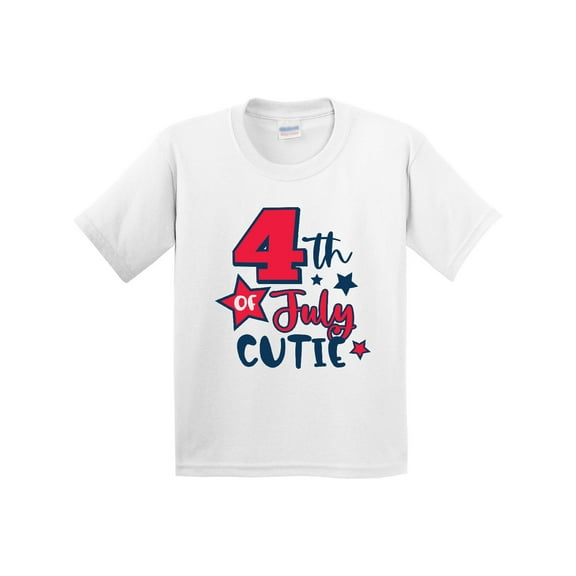 Inktastic 4th of July Cutie with Stars Youth T-Shirt