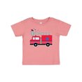thumbnail image 1 of Inktastic 4th of July Firetruck with Red and Blue Stars Boys or Girls Baby T-Shirt, 1 of 5