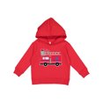 thumbnail image 1 of Inktastic 4th of July Firetruck with Red and Blue Stars Toddler Hoodie, 1 of 4