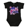 thumbnail image 1 of Inktastic 4th of July Fireworks Stars and American Flag Boys or Girls Baby Bodysuit, 1 of 5