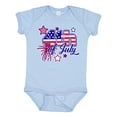 thumbnail image 1 of Inktastic 4th of July Fireworks Stars and American Flag Boys or Girls Baby Bodysuit, 1 of 5