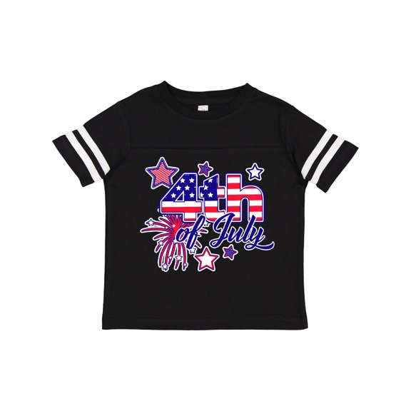 Inktastic 4th of July Fireworks Stars and American Flag Boys or Girls Toddler T-Shirt