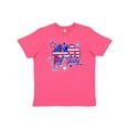 thumbnail image 1 of Inktastic 4th of July Fireworks Stars and American Flag Youth T-Shirt, 1 of 5