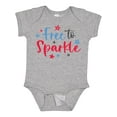 thumbnail image 1 of Inktastic 4th of July Free to Sparkle in Red White and Blue Boys or Girls Baby Bodysuit, 1 of 5
