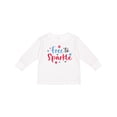 thumbnail image 1 of Inktastic 4th of July Free to Sparkle in Red White and Blue Boys or Girls Long Sleeve Toddler T-Shirt, 1 of 5