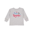 thumbnail image 1 of Inktastic 4th of July Free to Sparkle in Red White and Blue Boys or Girls Long Sleeve Toddler T-Shirt, 1 of 5