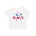 thumbnail image 1 of Inktastic 4th of July Free to Sparkle in Red White and Blue Boys or Girls Toddler T-Shirt, 1 of 5