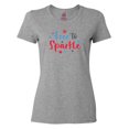 thumbnail image 1 of Inktastic 4th of July Free to Sparkle in Red White and Blue Women's T-Shirt, 1 of 5